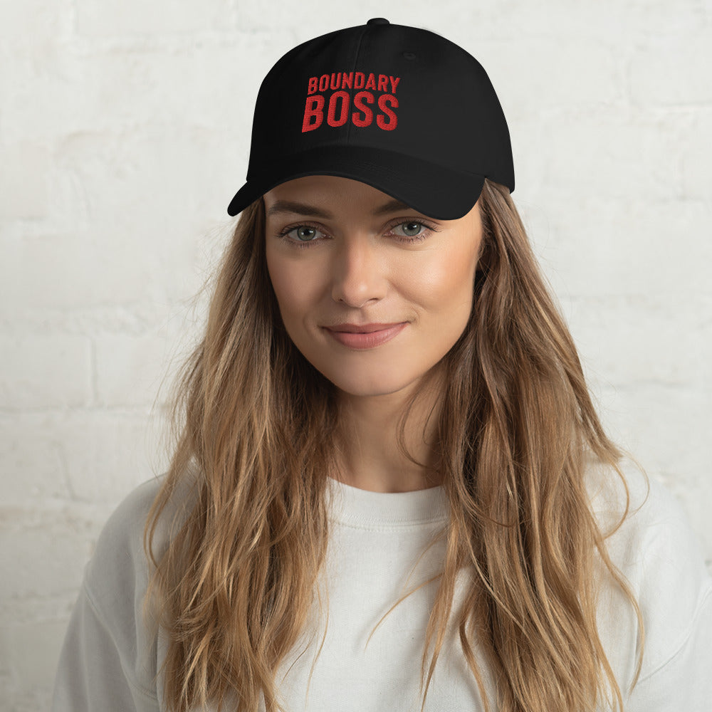 Boundary Boss Hat - Classic Logo Red Embroidered