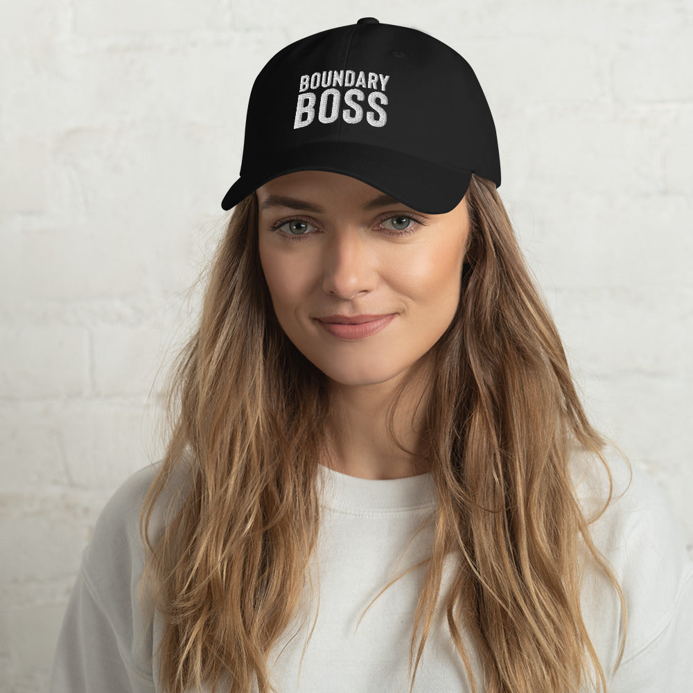Boundary Boss Hat - Classic Logo White Embroidered