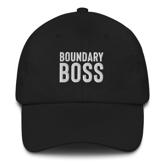 Boundary Boss Hat - Classic Logo White Embroidered