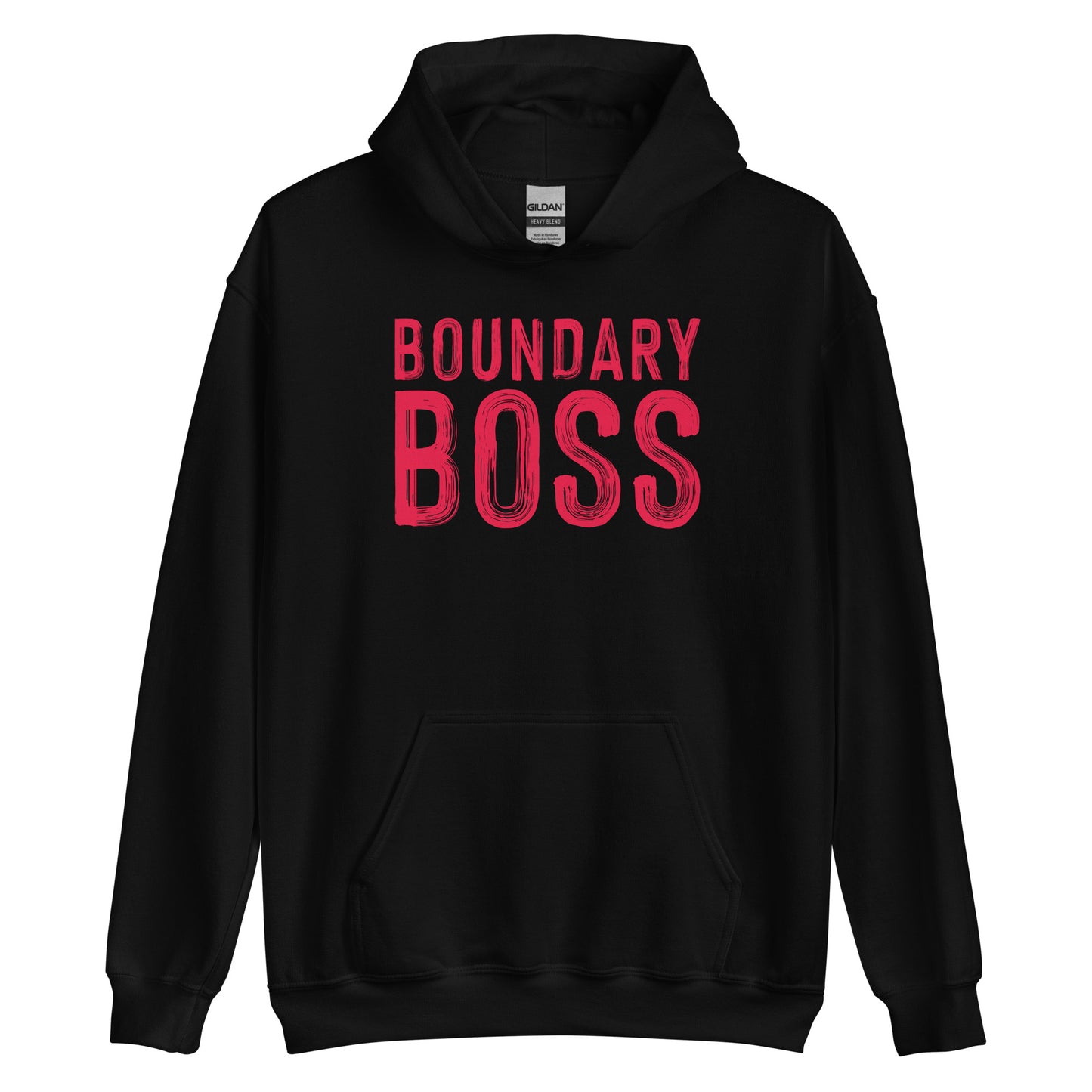 Boundary Boss Unisex Hoodie - Classic Logo Red