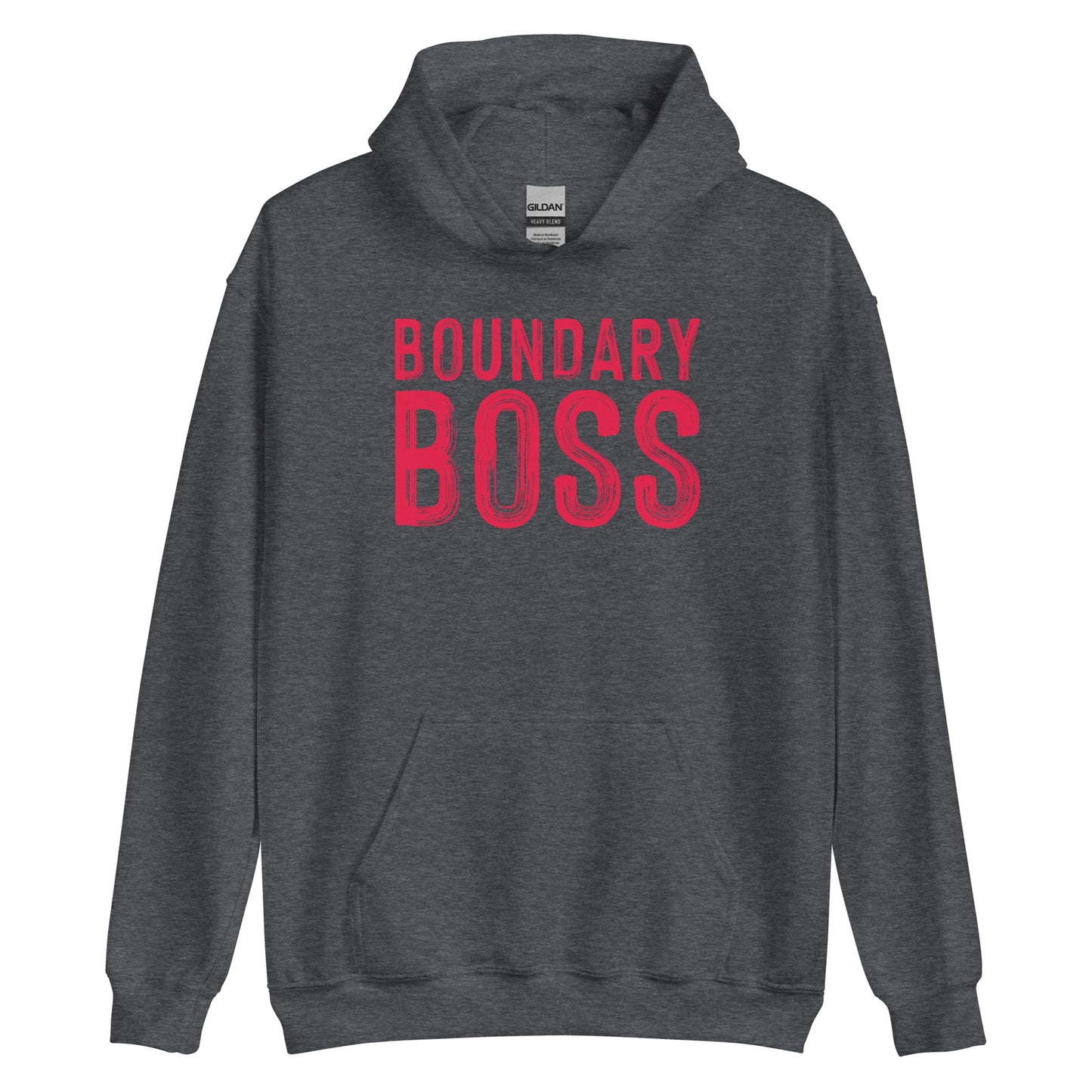 Boundary Boss Unisex Hoodie - Classic Logo Red