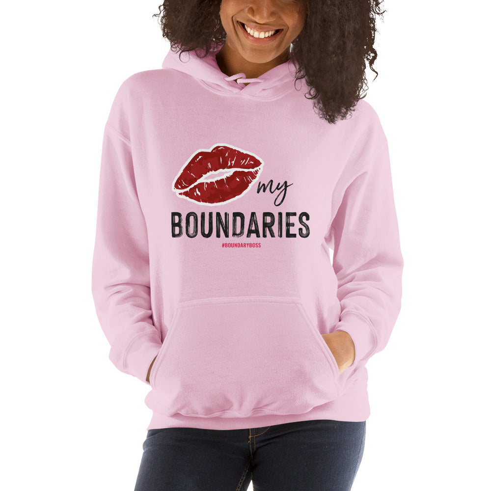 Kiss My Boundaries Unisex Hoodie - Light