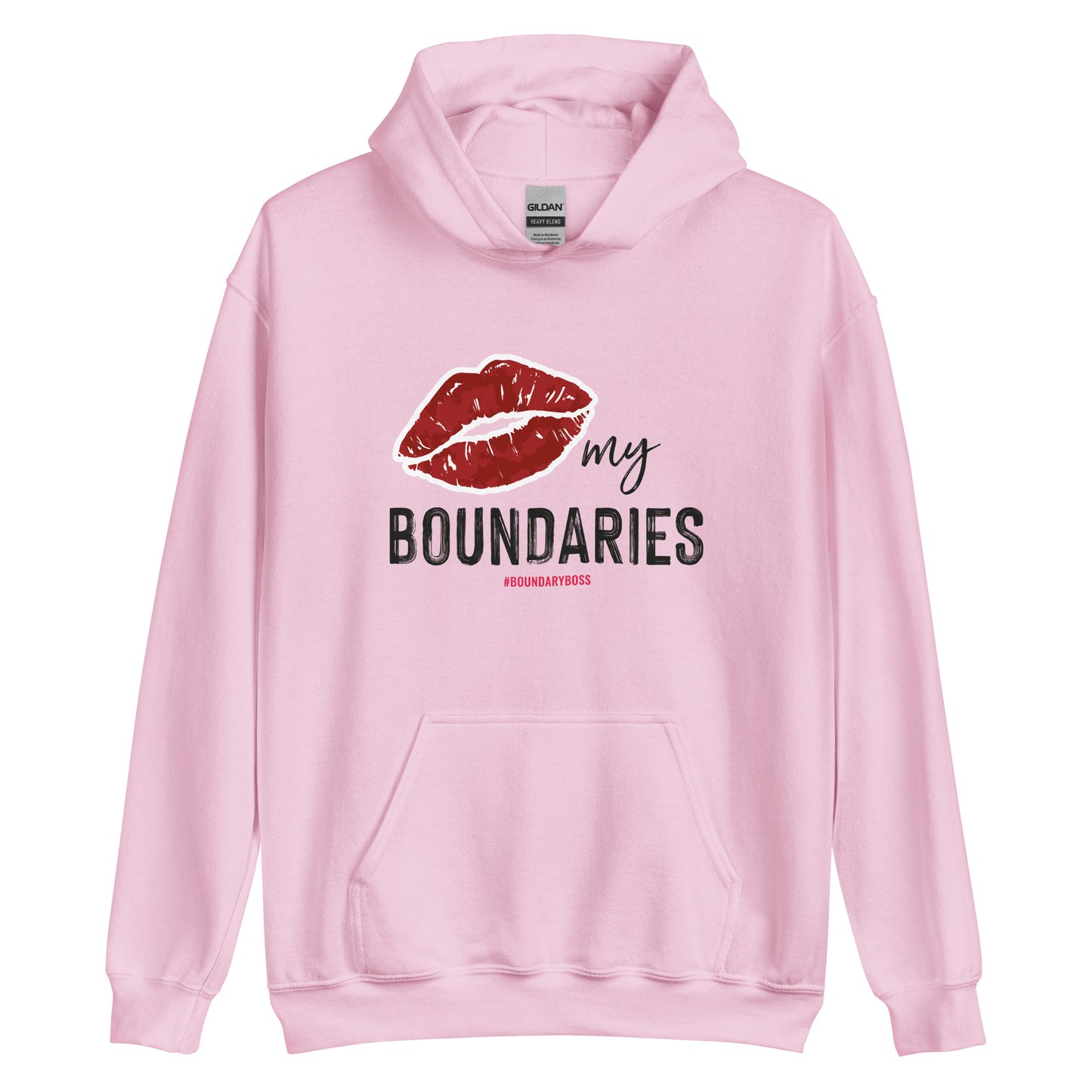 Kiss My Boundaries Unisex Hoodie - Light