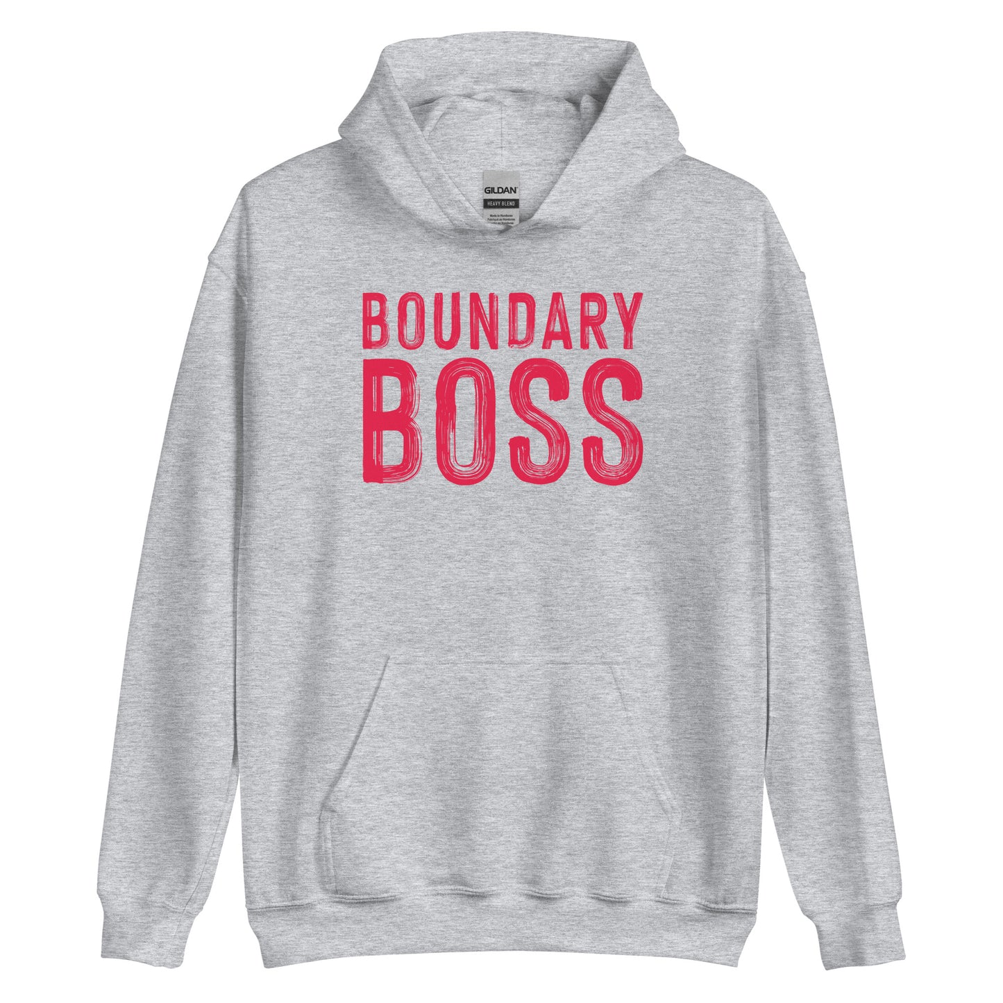 Boundary Boss Unisex Hoodie - Classic Logo Red