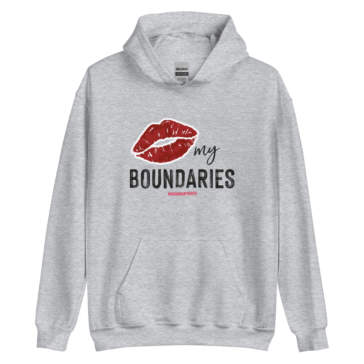 Kiss My Boundaries Unisex Hoodie - Light