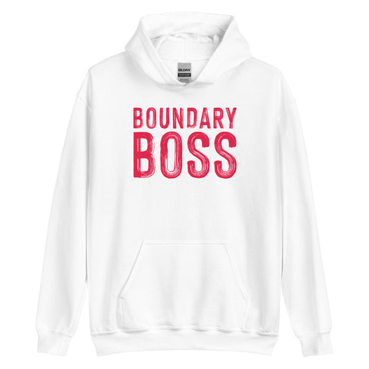 Boundary Boss Unisex Hoodie - Classic Logo Red