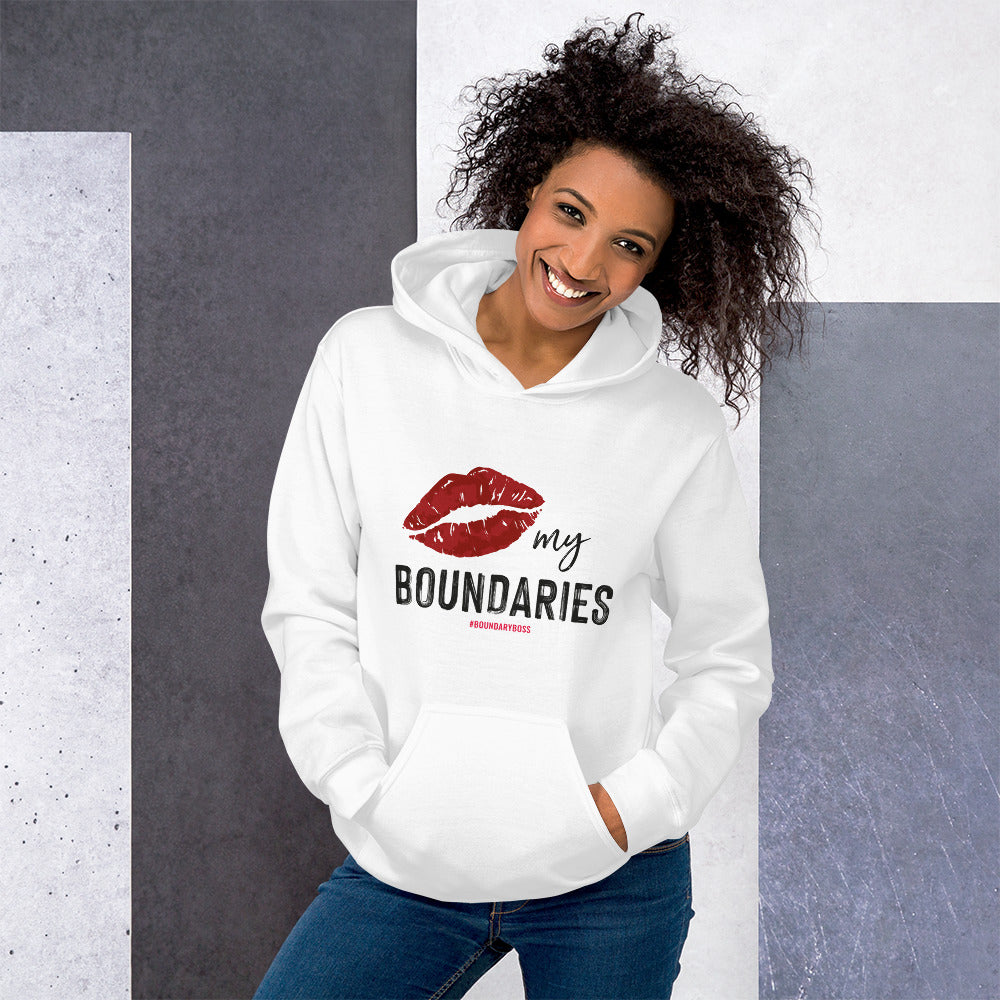 Kiss My Boundaries Unisex Hoodie - Light