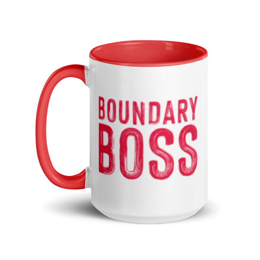 Boundary Boss Mug - Classic Logo Red